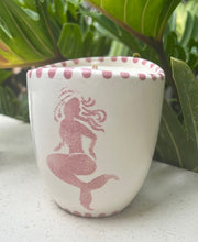 Load image into Gallery viewer, Ceramic Candle Mermaids - Clamshell Pink
